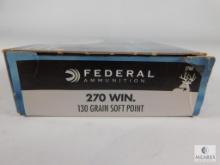 20 Rounds Federal Ammunition Power-Shok 270 WIN 130 Grain Soft Point