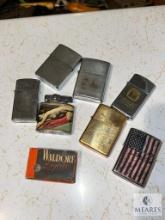 Group of Collectible Lighters - (6) Zippos and Others
