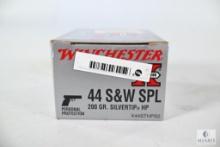 20 Rounds Winchester Super X 44 S&W SPL 200 Grain Silvertip HP