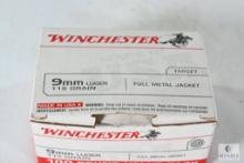 100 Rounds Winchester 9mm Luger 115 Grain FMJ