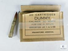 20 Rounds Frankford Arsenal Dummy Cartridges .30 Caliber M1906