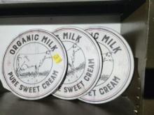 Organic Milk Pure Sweet Cream Wood Signs 3