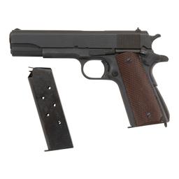 **Mid-1943 Production Remington Rand Model 1911A1 Pistol in Pasteboard Shipping Box with 2 Magazines