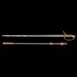 Combination French Hilt Non-Regulation Officer's Sword of Capt. John Kilburn - 7th VT Infantry