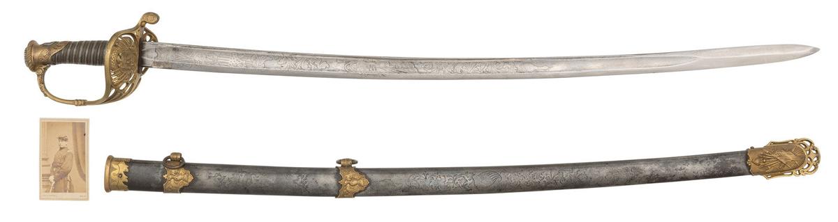 Sauerbier Non-Regulation  Sword of Maj (Gen) Douglas Frazar- The Man Who Caught Mosby and Let Him Go