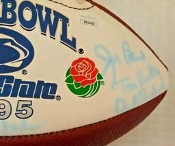 1/1 Penn State 1995 Rose Bowl Autograph Signed Coaches Football Staff Paterno Sandusky Ganter JSA