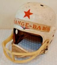 Vintage Riddell Kra-Lite NFL Football Helmet TK Suspension Orange Baron Kralite Full Size