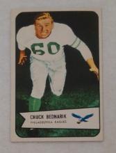 Vintage 1954 Bowman NFL Football Card #57 Chuck Bednarik Eagles Solid Condition