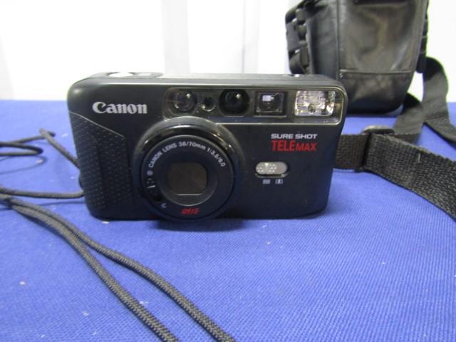Canon Sure Shot Telemax A F Point & Shoot 35mm Film Camera W/ Case