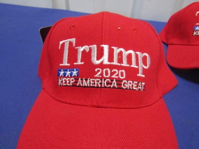 4 Never Worn Trump 2020 Caps