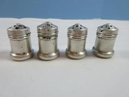 Set of 4 VC Sterling Silver Individual Salt & Pepper Shakers- Wgt. 13.68G +/-
