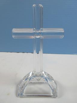 Waterford Crystal 7" Standing Cross Figurine Marquis Collection