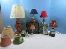 Lot Decorative Accent Lamps Indian Figural Elephant Polyresin Night Light-NIB, Lighthouse,