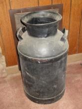 Large Metal Milk Canister Can w/ Handles 24" H