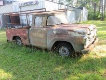 1960 Antique Ford F100 Custom Cab Pickup Truck Odometer 19009 Possibly Rolled Over, Serial #