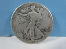 1942 Walking Liberty Silver Half Dollar Coin Philadelphia No Mint Mark 90% Silver