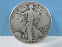1942 Walking Liberty Silver Half Dollar Coin Philadelphia No Mint Mark 90% Silver