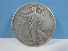 1943-D Walking Liberty Silver Half Dollar Coin Denver Mint Mark 90% Silver
