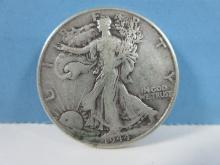 1944 Walking Liberty Silver Half Dollar Coin Philadelphia No Mint Mark 90% Silver