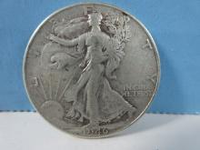 1946 Walking Liberty Silver Half Dollar Coin Philadelphia No Mint Mark 90% Silver