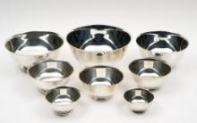 8 Paul Revere Silverplate Nesting Bowls