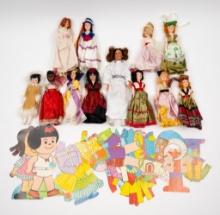 12 Vintage Dolls incl Princess Leia