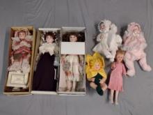 7 Vintage Dolls incl Anne Geddes and Armand & Marseille