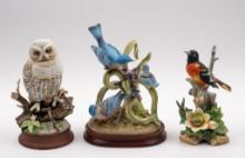 3 Bird Figurines incl Andrea by Sadek