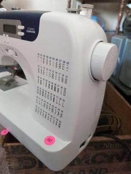 (LR) BROTHER CS-6000I COMPUTER ELECTRONIC SEWING MACHINE. NO POWER CORD.