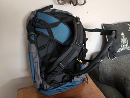 (LR) BRAND NEW MOUNTAIN SMITH BRIDGER 4000 ALL TERRAIN LOTUS BLUE CAMPING/TRAIL HIKING BACKPACK.