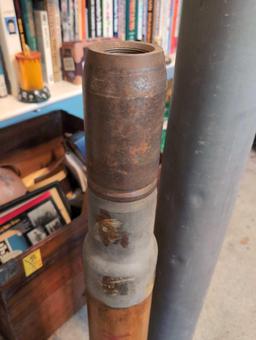 (BR2) VINTAGE WINCHESTER MK V 3-INCH PRACTICE DUMMY ARTILLERY ROUND WITH METAL TUBE CASE. MEASURES