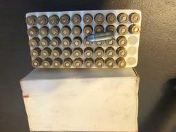 (BR3) LOT OF ASSORTED BULLETS AND CARTRIDGES INCLUDING REMINGTON 50 CENTERFIRE CARTRIDGES,