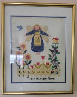 Vintage Embroidered Picture $1 STS