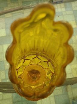 Amber Glass Vase $1 STS