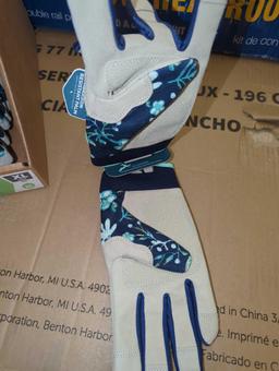 Lot of 10 Pairs of Digz Women's X-Large Gardener Gloves, Retail Price $11/Pair, Appears to be New,