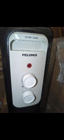 Pelonis 1,500-Watt Oil-Filled Radiant Electric Space Heater with Thermostat, Retail Price $55,