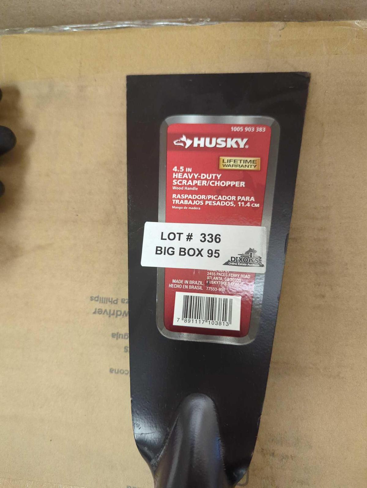 Husky 51 in. Carbon Steel Blade Ice Scraper, Appears to be New Retail Price Value $30, What you see