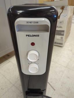 (Missing Feet/Wheels) Pelonis 1,500-Watt Oil-Filled Radiant Electric Space Heater with Thermostat,