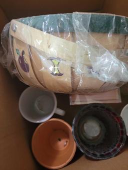 Miscellaneous Glassware, Coasters and Basket $2 STS