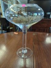 Large Glass Display Margarita Glass, Measure Approximately 17.5 Tall, What you see in photos is what