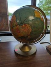 Vintage Cram?s Imperial 12? World Globe, Metal Base-Rotating. Comes as is shown in photos. Appears