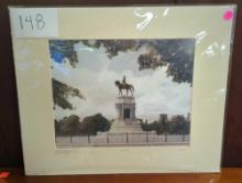 The Lee Monument Richmond, VA Circa 1960 signed photo. Comes as is shown in photos. 20.5"W x 16"H