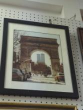 Framed Print of Washington Square Arch, Approximate Dimensions - 19" x 16", What You See in the