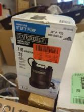 Everbilt 1/6 HP Plastic Submersible Utility Pump, Model SUP54-HD, Retail Price $109, Appears to be