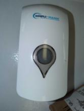 Box of 6 White Soap and Hand Sanitizer Dispenser Commercial Hand Sanitizer Dispenser, Model 233,
