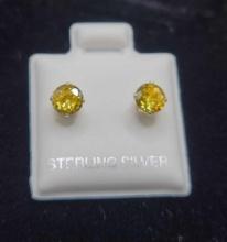 Yellow Topaz Earrings $1 STS