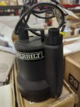 Everbilt 1/6 HP Plastic Submersible Utility Pump, Retail Price $109, Appears to be New, What You See