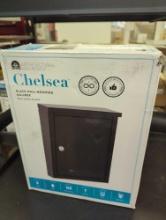 Architectural Mailboxes Chelsea Black, Small, Steel, Locking, Wall Mount Mailbox, Retail Price $33,