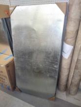 Lot of 3 Master Flow Galvanized Equipment Pans, Approximate Dimensions - 2.5" H x 60" W x 30" D,