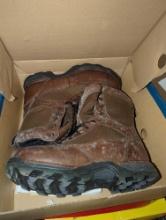 (BR1)DANNER BOOTS, MEN'S 8" SIZE 11 PRONGHORN L/F CAMOHIDE GTX, OPEN BOX, APPEARS USED.